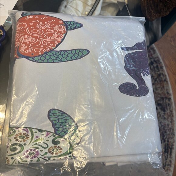 NEW C & F Home St. Kitt's Multi-Color 52" x 84" Curtain Panels-2 - Picture 2 of 3